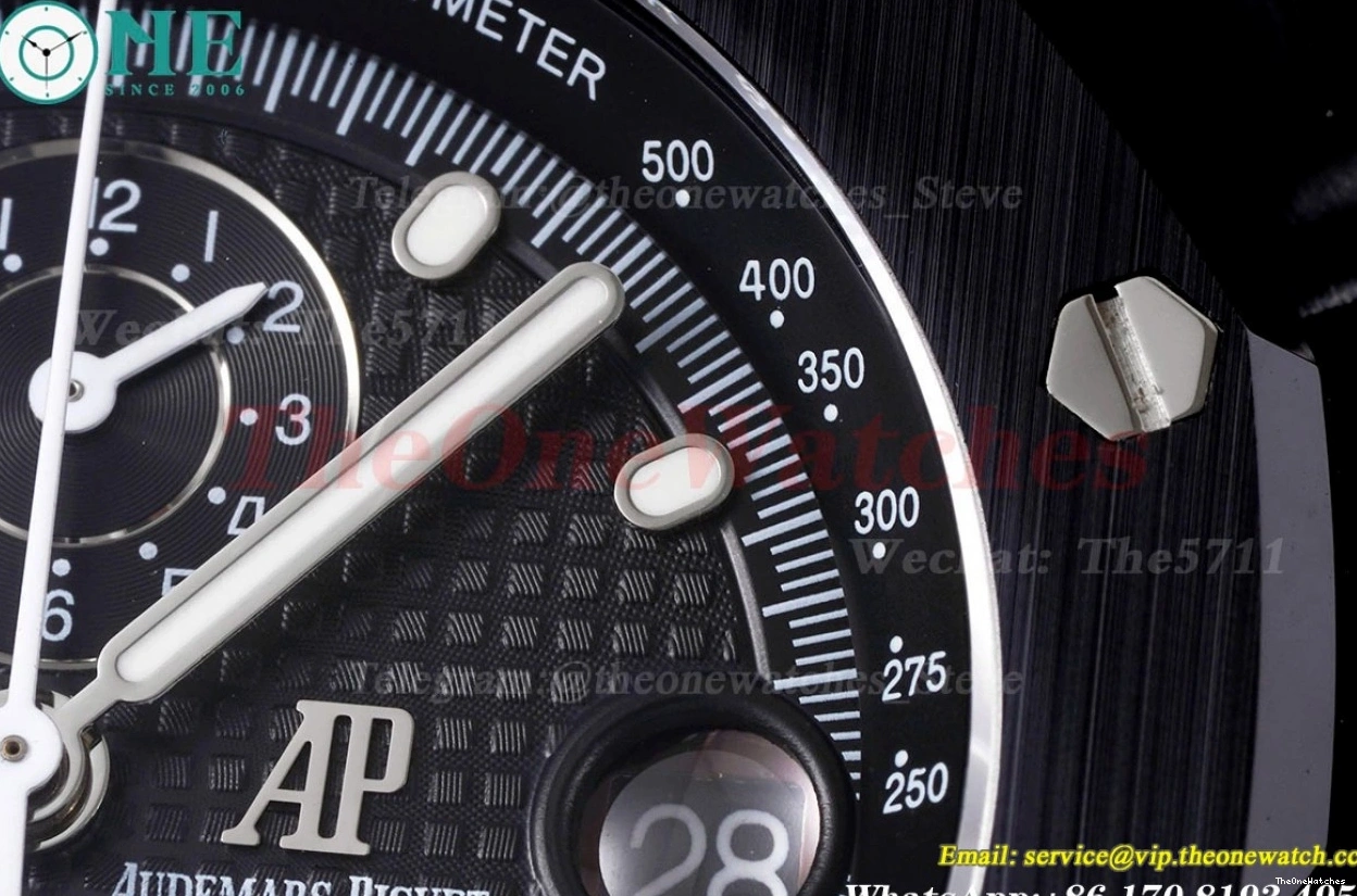 42mm PVD A7750 APF Offshore Dial Black Royal Oak PVD 1224